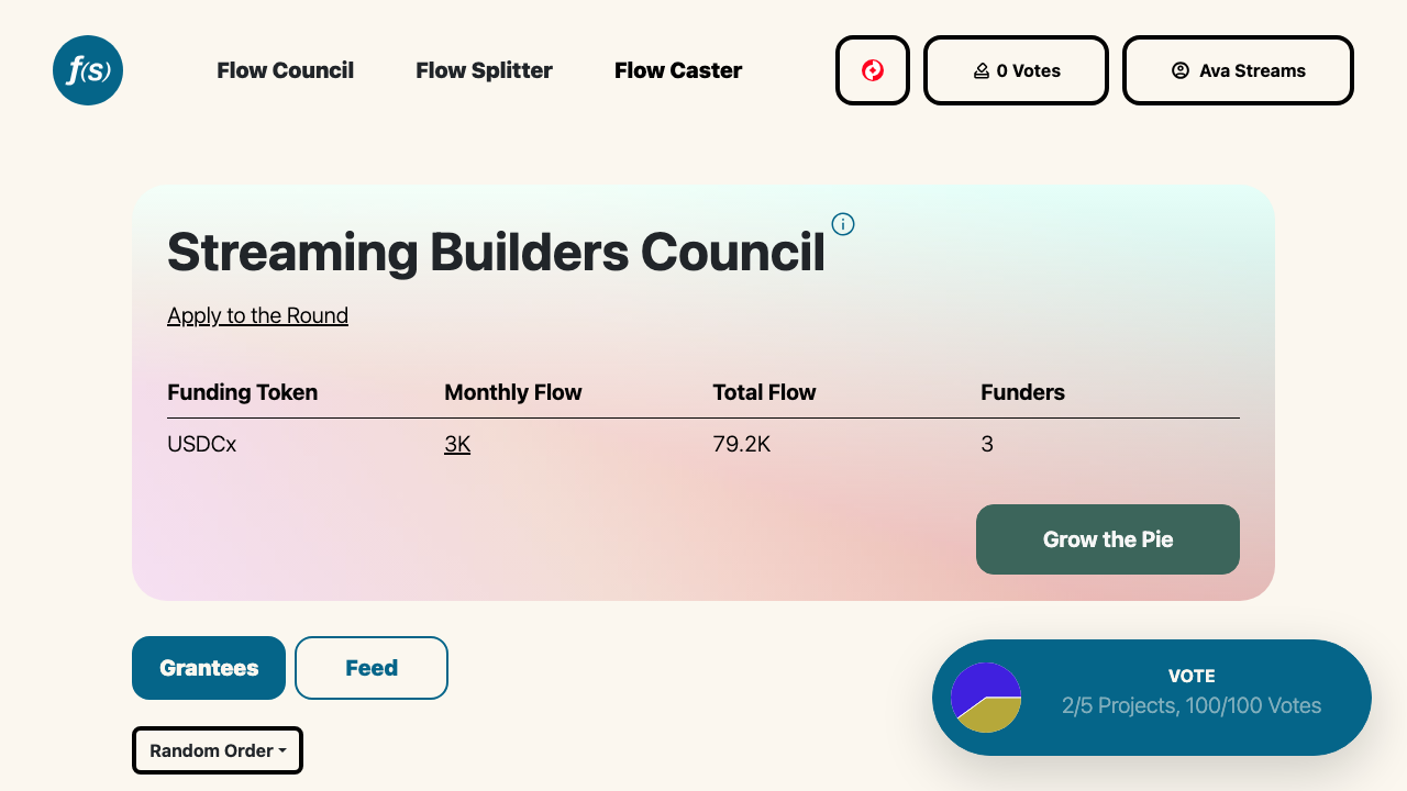 A live Flow Council
